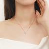 VENTFILLE Silver Color Bowknot Snake Bone Chain Necklace For Women Girl Simple Design Korean Jewelry Dropshipping