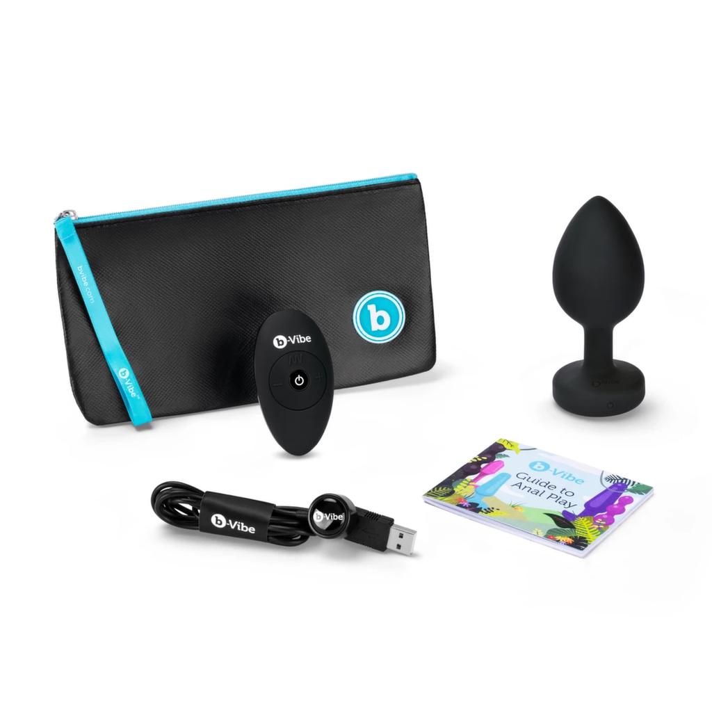 Remote Controlled Anal Plug - B-Vibe Vibrating Jewel Plug Xxl Black