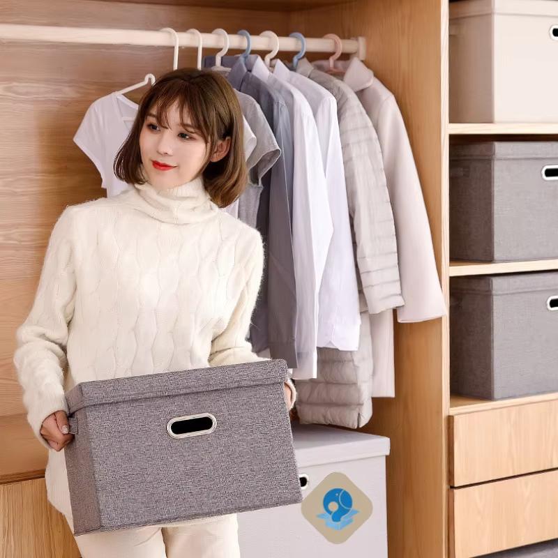 Multifunctional Large Capacity Storage Wardrobe Containers Foldable Clothes With Lid Organizer Modern Basket Collapsible Toy Storage