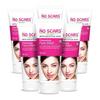 NO SCARS Aloevera Ansiktsvask For Dyprens | Klar Hud, Reduserer Kviser, Arr For Kvisutsatt Hud - Menn & Kvinner 60 ml (Pakke med 6)