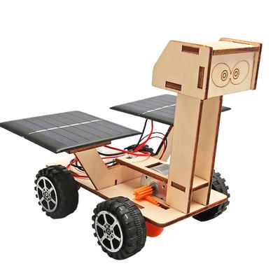 Creative Diy Handmade Solar Powered Mars Rover Model Toy Children'S Wooden Teaching Tool Technology Small Maker Puzzle Toy