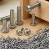 100/10x Inner Triangle Round Head Machine Tooth Screw Fastening Mechanical Thread Mushroom Head Screws Hexagon Socket Button
