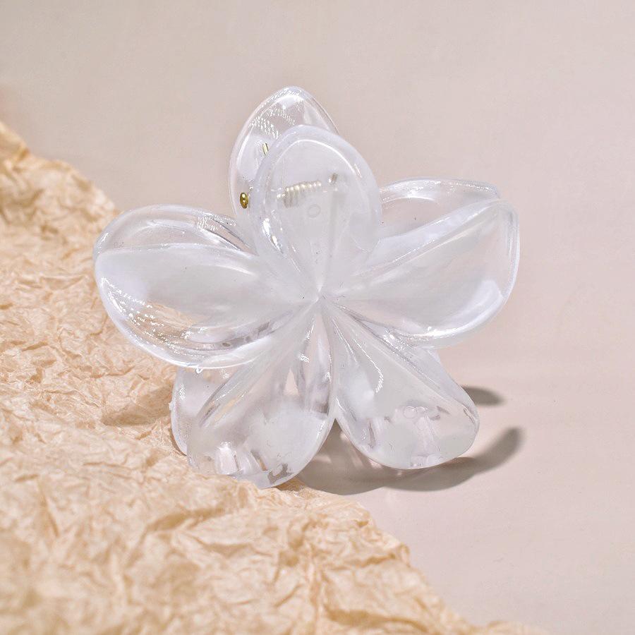 7cm Frangipani Hair Claw Clip - Colorful, Versatile Updo & Ponytail Accessory