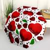1pc Cherries Hearts Automatic Open/Close Umbrella - Compact Travel Umbrella, Gift for Birthday, Holiday yy260106038