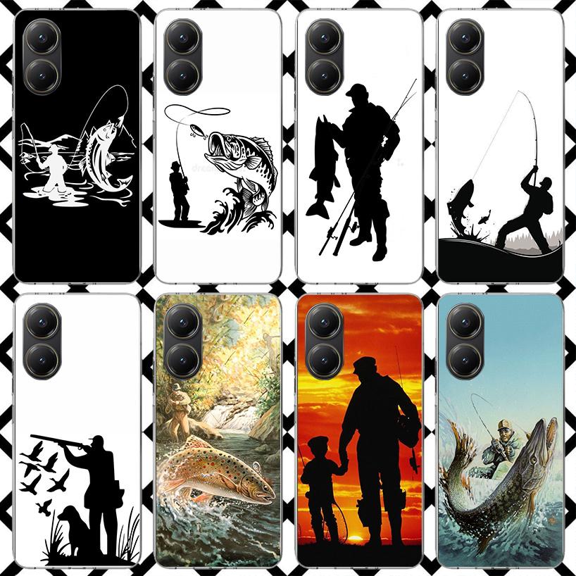 Hunting Fishing Man Phone Case for Xiaomi Poco F7 Ultra X7 X6 X5 Pro X4 Gt M8 M7 Redmi 15 15C 13 13C 12 12C Soft Cover Fundas Po