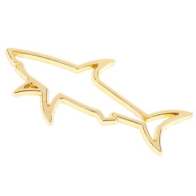 3D Metal Car Styling Sticker Hollow Fish Shark Emblem Badge Decals Automobiles Motorcycle Computer Fuel Cap Accessories