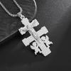 Męski Punkowy Najnowszy Krzyż Rycerz Świątynny Klasyczny Wisiorek Naszyjnik Męski Amulet Biżuteria
