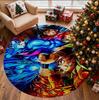 Demon Slayer Pattern Round Rug, Indoor/Outdoor Mat, for Picnic, Gameroom, Bedroom, Office, Living Room, Home Decor Carpet, Birthday Gift