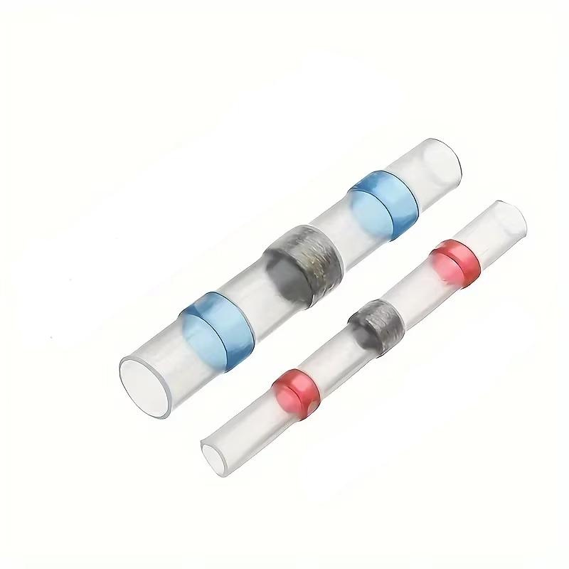 100pcs Waterproof Solder Seal Heat Connector Shrink Butt Connectors Lug Terminals Electrical Wire Car Insulated Terminal 100pcs