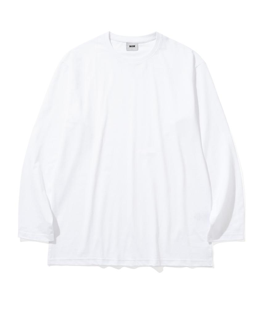 XOX Layered Crew Neck Long Sleeve T-Shirt [White]