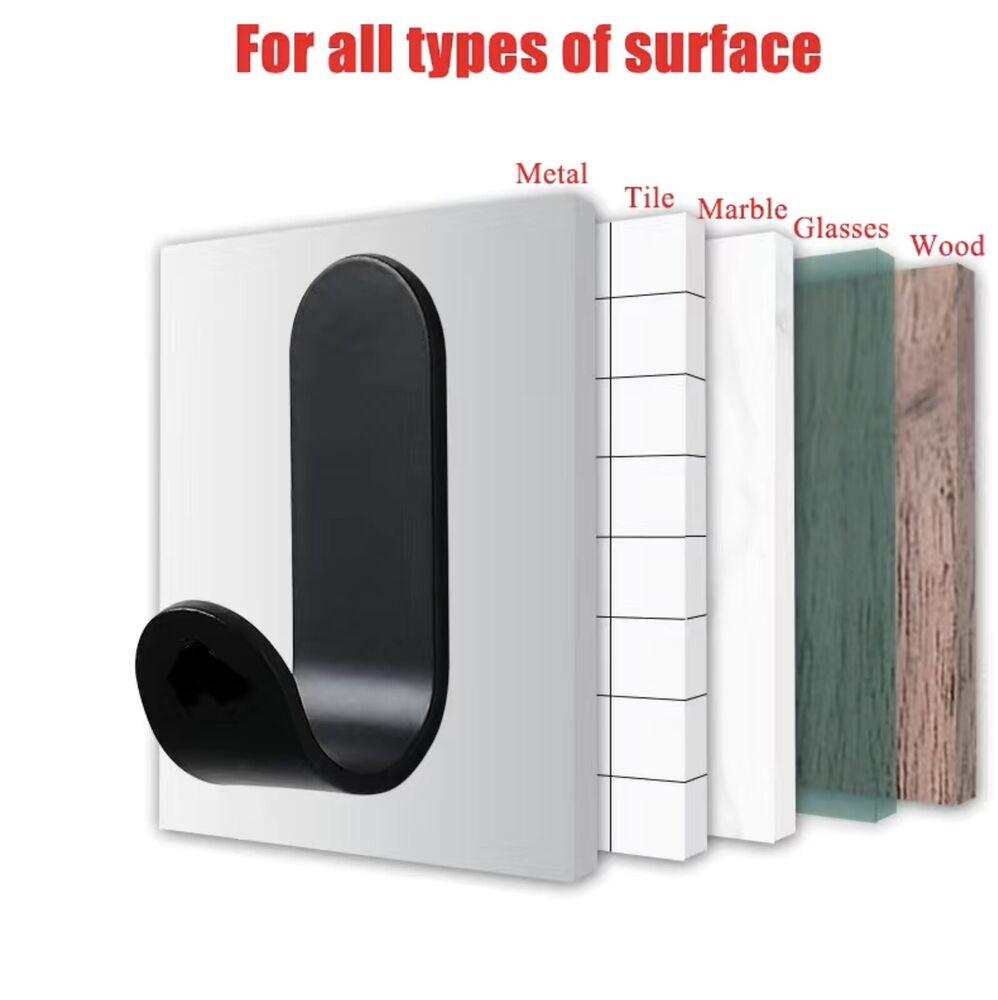 1/5 ks Samolepící Silné nástěnné háčky Háček na ručník Dvířka Věšák na klíče Taška na kabát Držák na háček Kuchyň Koupelnové doplňky Domácí organizér