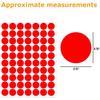 HUKONHEP 2800 PCS Dot Stickers, 3/4 Inch Round Colored Dot Stickers Labels - 4 Assorted Colors, for Office, School, Moving, Home(Red, Blue, Yellow,