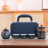 With Proctive Box Travel Tea Set Ceramic Porcelain Teaware Tea Gift Set  Travel Use