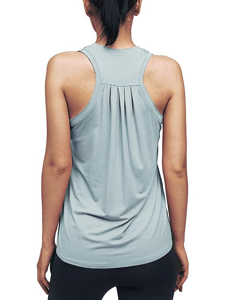 2025 Women's Summer Yoga Sports Vest - European and American Fit, Ruched Fitness Top