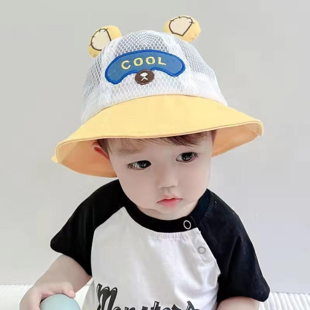 Breathable Kids Bucket Hat Summer Infant Fisherman Hat Outdoor Panama Hat  for Toddler