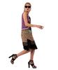 Greedius Purple Paisley Lace Dress