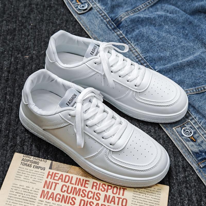 Autumn new little white shoes men's green versatile platform casual shoes low-top board shoes men's trendy shoes
