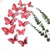 12 Pcs 3 Layers Wing Butterfly Wall Decor Removable 3D Hollow Butterfly Wall Decals for Crafts Home Bedroom Baby Shower Birthday Party Cake Decoration