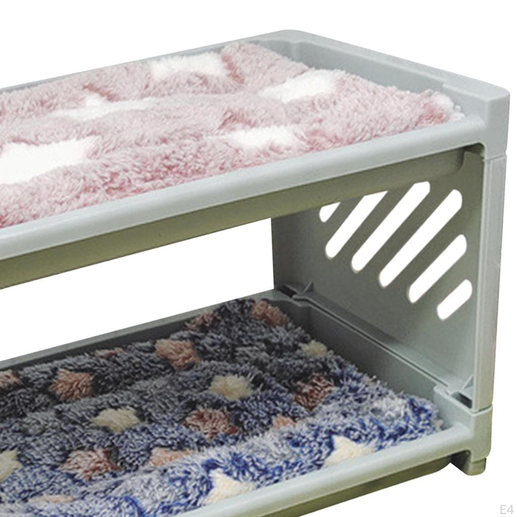 Bed House, with Sleeping Mat Bunny Hideout Hut, Winter Warm Pet Shelter for Cage Accessories Hamster