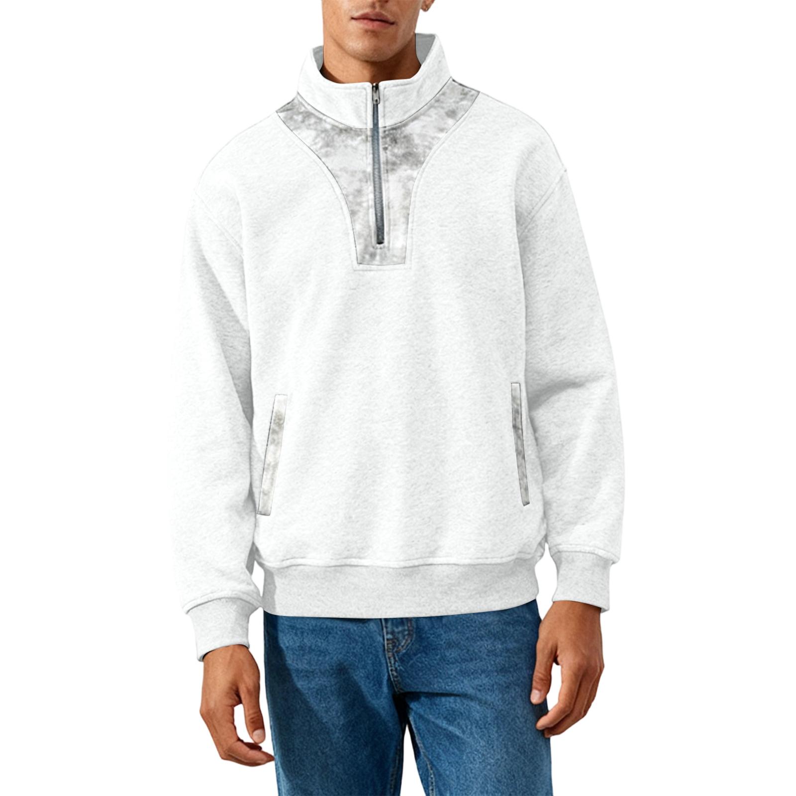 

Men s Hoodie Loose Long Sleeves Round Neck XL