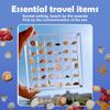 Artlunar 36 Grids Acrylic Display Box - Clear Shadow Box for Seashell, Rock, and Thimble Collection, Mini Trinket Shelf Organizer for Collectors