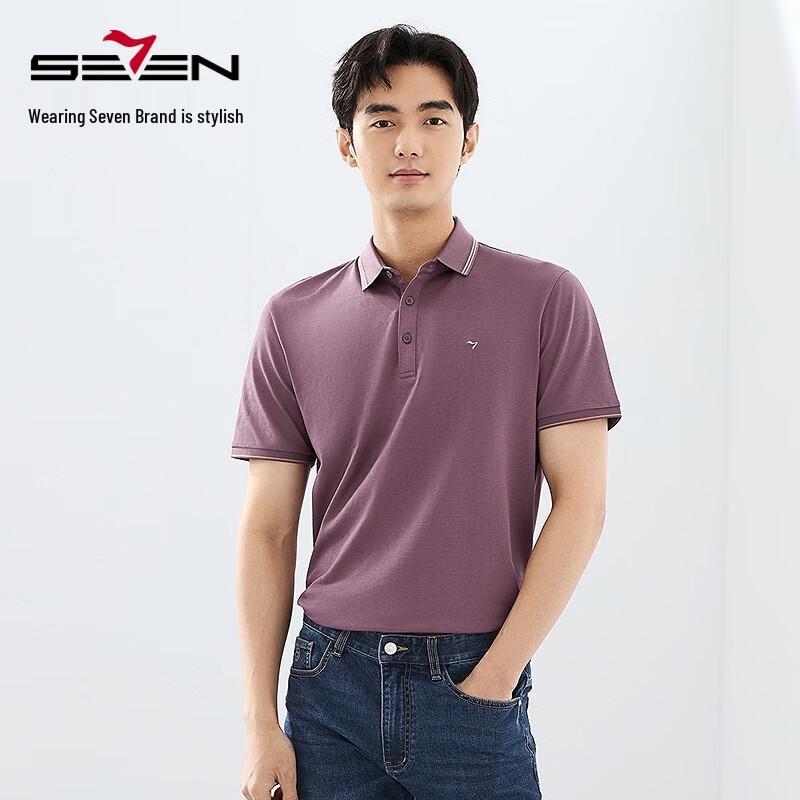 Qipai Men's Cooling Business Casual Short-Sleeve Polo Shirt