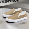 Chaussures Slip-On en toile unisexes 2026: Chaussures plates d'été décontractées style coréen pour étudiants et couples.