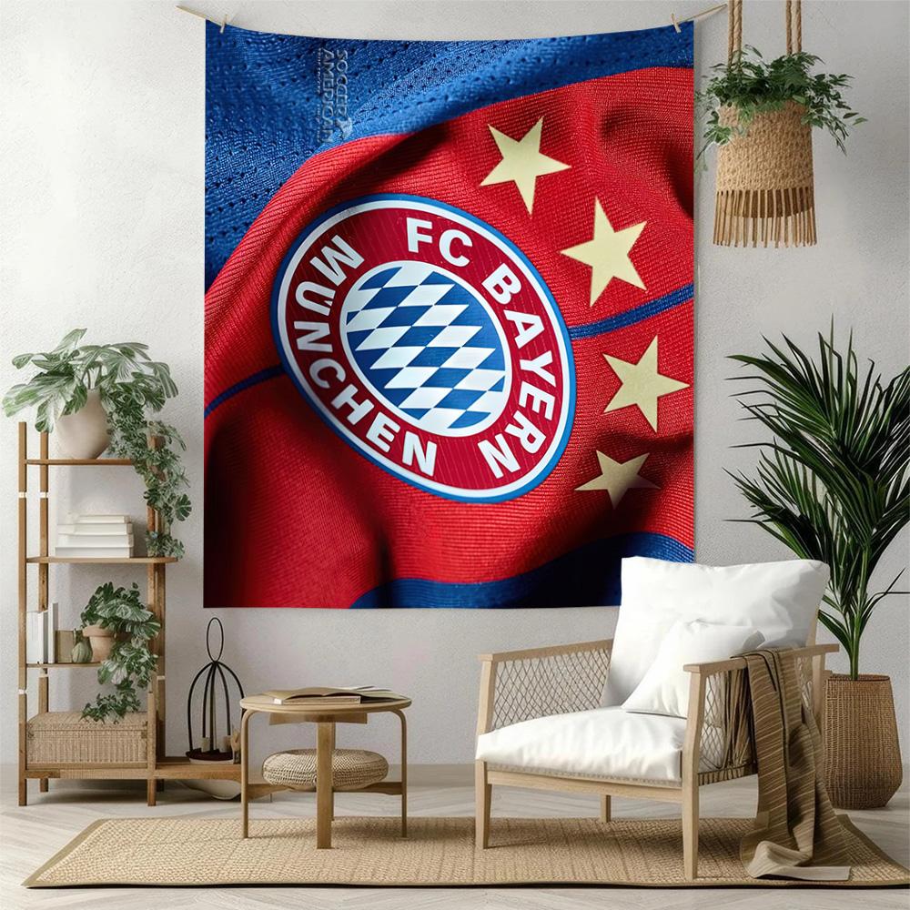 Fc Bayern Munich Wall Decor Tapestry Art For Pet Memorial Birthdaywedding Party Backdrop Family Gift