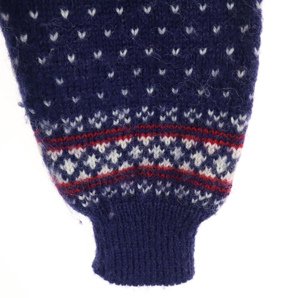 L.L.BEAN 80s Made In Norway Vintage Fair Isle Pattern Long Sleeve Sweater Women Used