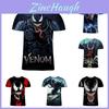 Stilvolles Damen Herren Film Venom Comic Print Lässiges 3D T-Shirt Für Alle Jahreszeiten