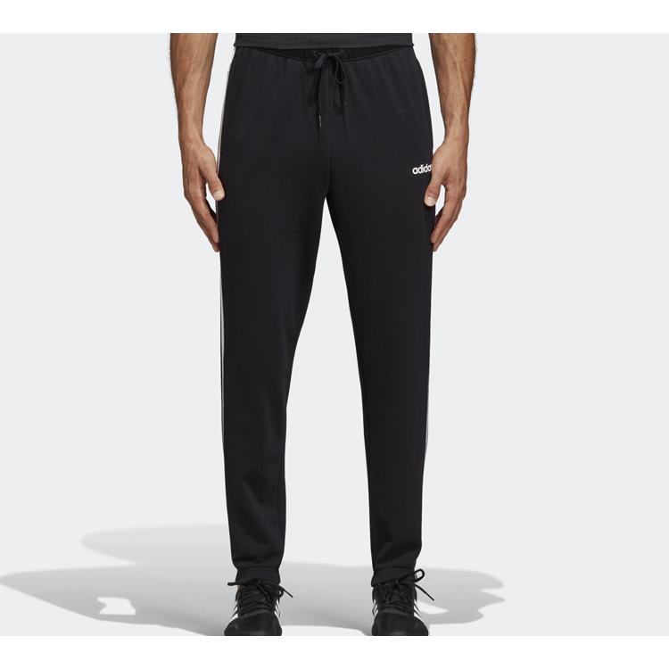 Adidas ESSENTIALS 3 Stripes Knitted Sweatpants Men's Black DQ3078