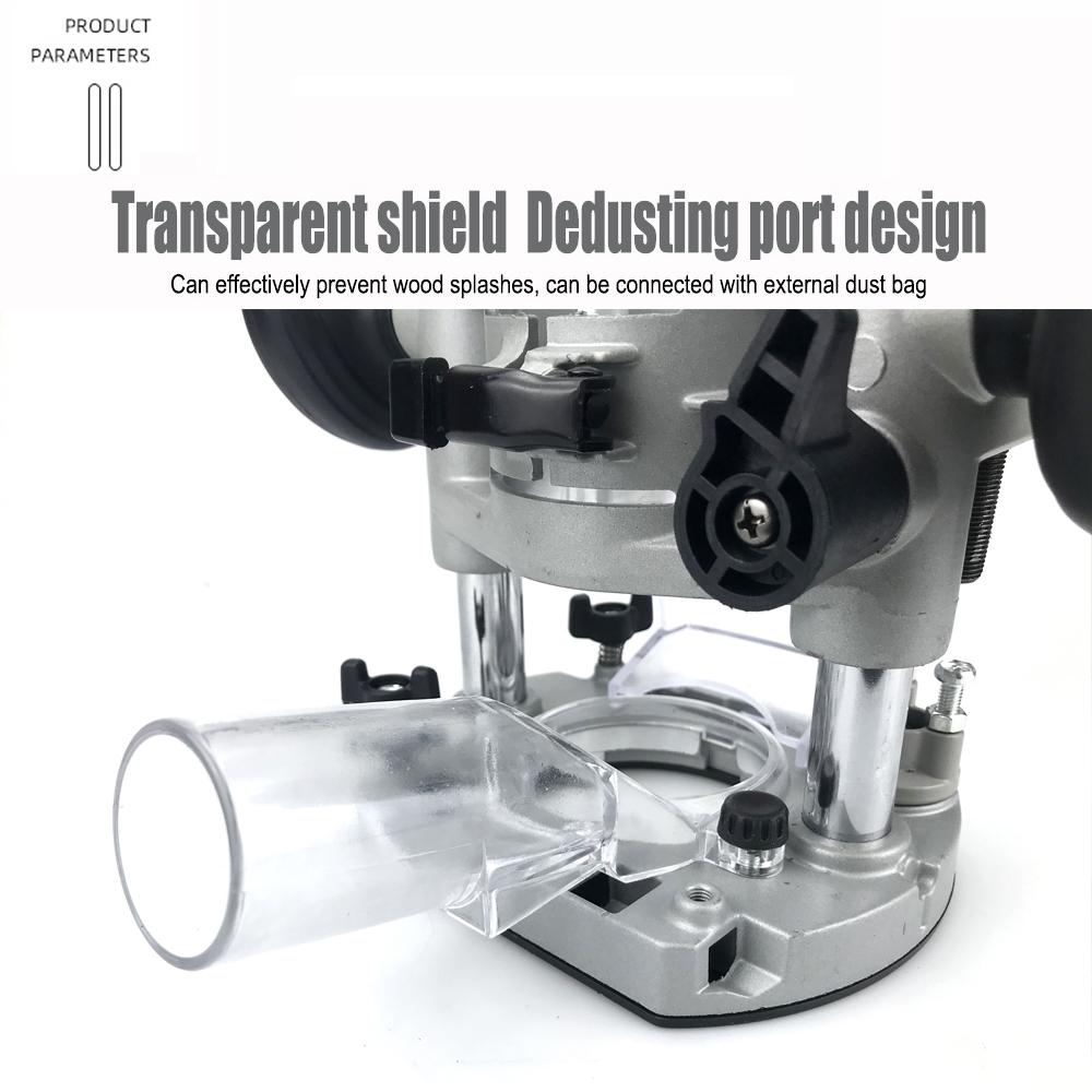 Compact Aluminum Plunge Router Bracket Milling Trimming Machine Base Trimming Milling Grooves Opening Carving Rack