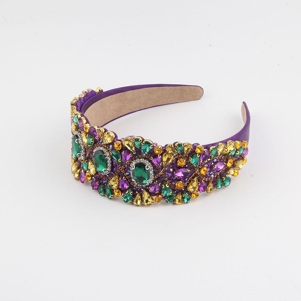 Elegant Full Diamond Wide-Brim Luxe Bridal Headband