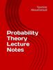 The Probability Theory Lecture Notes Book