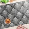 Stylish and Durable Glass Board with Geometric Shapes Print 80x52 Cm