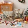 Christmas Decoration Pillow Cover Indoor Home Seat Cushion Bedroom Bedside Pillow Cover Linen Pillow