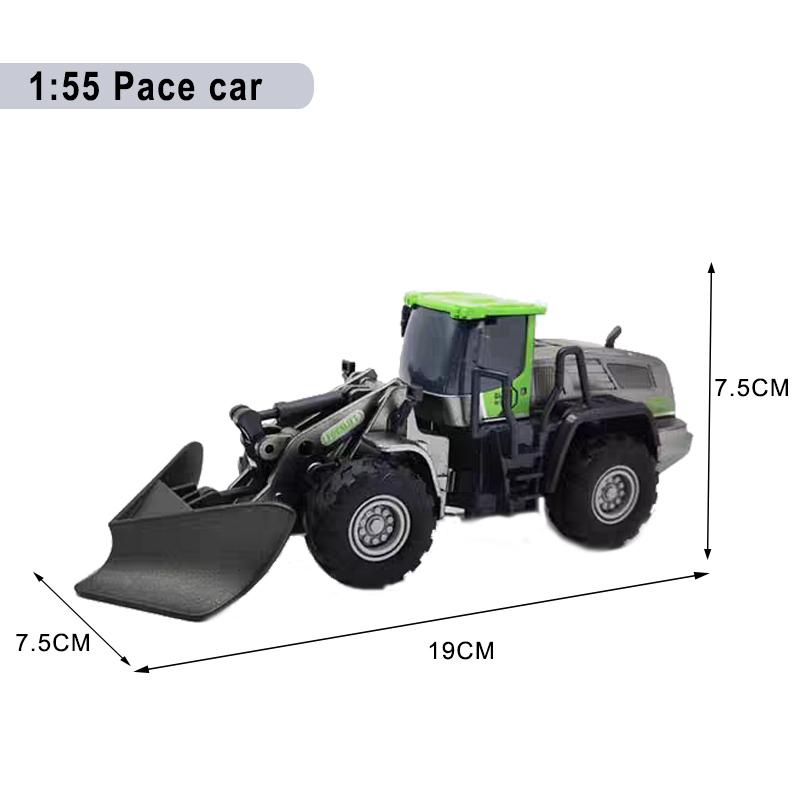 Zabawki pojazdy budowlane dla chłopców Stop+Plastik Model Ciągnika Koparki Spycharki Dźwigu Ciężarówki Odlewany Model Kolekcja Dziecięca Prezenty