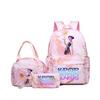 Kpop Witch Hunter Backpack Lunch Bag Pencil Case Set Student Animation Fashion School Bag Pencil Case Lunch Bag