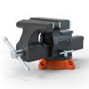 Bench Vise, 6.5" Jaw Width 6.5" Forward &9.3" Reverse Opening, 360-Degree Swivel Locking Base Multipurpose Workbench with Anvil, Heavy Duty Ductile