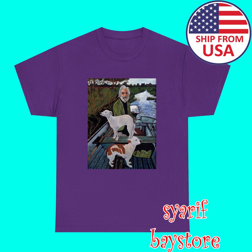 

Goodfellas Painting Old Man With Dogs Men#039;s Purple Size S to 5XL Unisex T-Shirt S