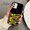 Funny Caution Tape Danger Phone Case for iPhone 11 12 13 14 Pro Max Mini XR XS SE 2020 6S 7 8 Plus Samsung Galaxy S21 S22 Cover
