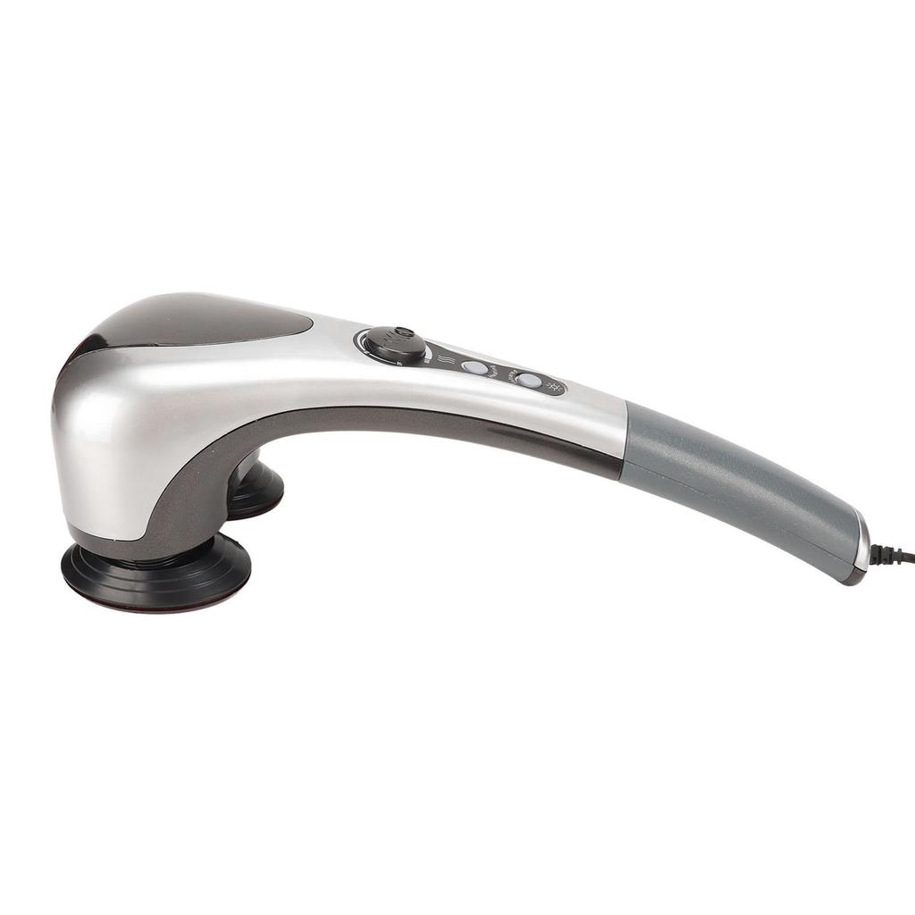 Handheld Back Massager Comfortable Household Double Node Handheld Shoulders Leg Foot Massage Device EU Plug 220V