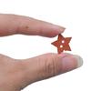 20MM Wooden Five Point Star Buttons Star Shape Sewing Buttons with 2 Hole for Dress Sweater Art Craft Sewing Knitting