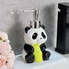Cute Animal Panda Ceramic Lotion Bottle Bathroom Accessories Shampoo Moisture Bottled Panda Soap Dish Household Soap Dispens