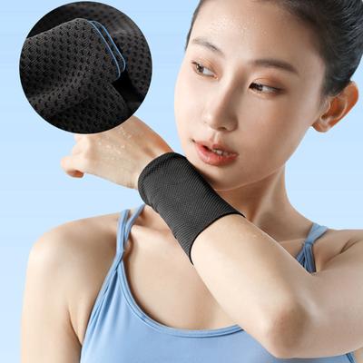 1 pièce Protège-poignet rafraîchissant doux et respirant Restez au frais doux Bandes de poignet de sport anti-transpiration pour Football Basketball Course Sports