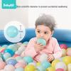 Babygo Odorless Indoor Ball Pit with Elastic Fence and Ocean Colored Balls for Infants and Children