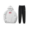 Li Ning Logo Embroidered Fleece Thick Warm Sweatshirt Set Unisex Sweatshirt Set YWDT333-1+AKLT809-1