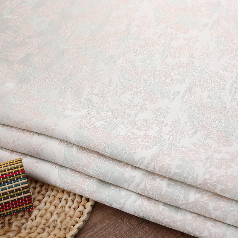 100x150cm Brocade Jacquard Fabric Satin Clothing Hanfu Sewing Fabric Cloth DIY Material Dress Hanfu Pajamas Clothes Supplies