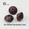 Retro Wooden Beaded DIY Jewelry Kit: Handmade Necklace & Earring Materials with Geometric Shapes