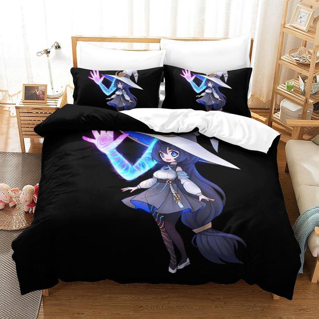 Soulfire Demons Bedding Set Single Twin Full Queen King Size Bed Set Adult Kid Bedroom Duvet Cover Sets 3D Anime Bed Sheet Set